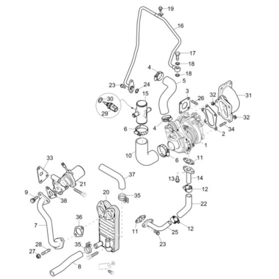 Turbosupercharger Assembly
