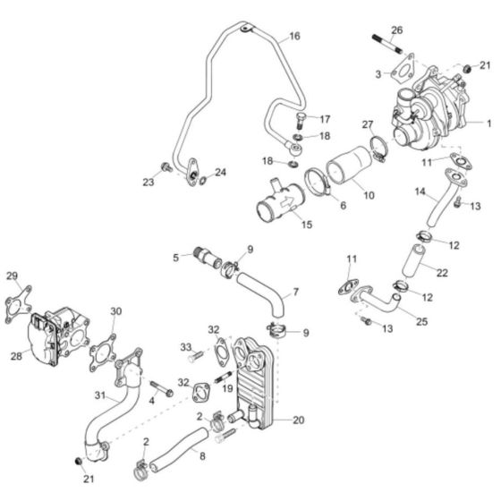 Turbosupercharger Assembly