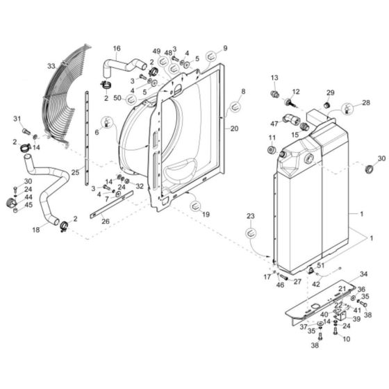 Combi-Cooler for Wacker ET65