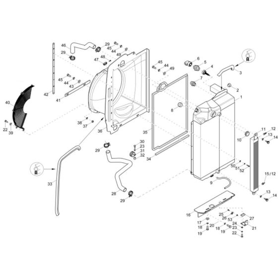 Combi-Cooler for Wacker ET65