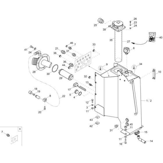 Hydraulic Tank for Wacker ET65