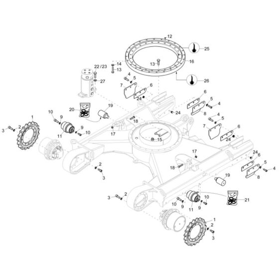 Undercarriage Assembly for ET65