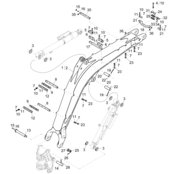 Lift Arm Assembly for ET65