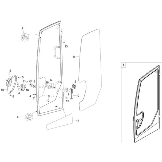 Door Assembly for Wacker ET65
