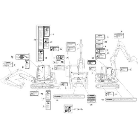Decals for Wacker ET65