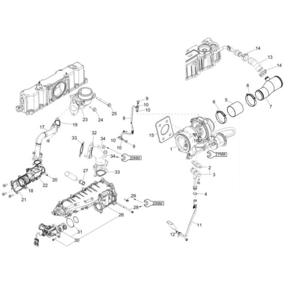 Turbosupercharger Assembly