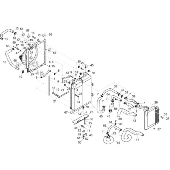 Combi-Cooler for Wacker ET90