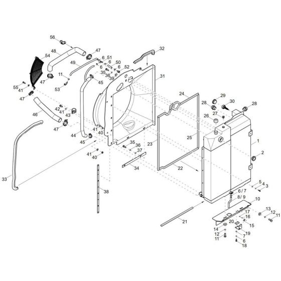 Combi-Cooler for Wacker ET90