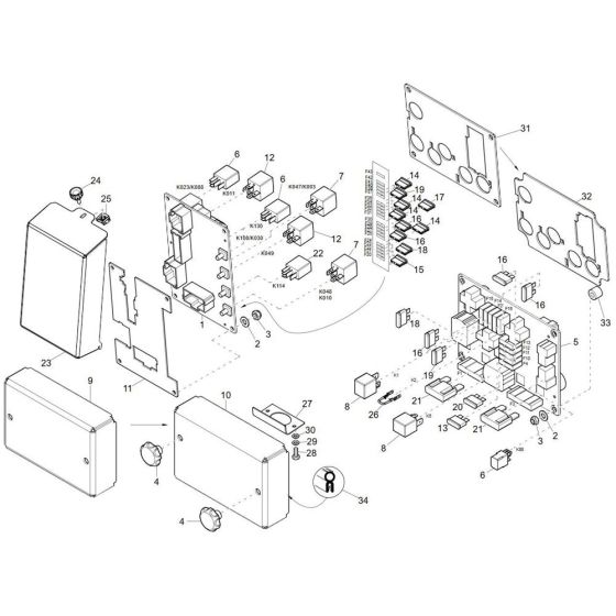Relay Box Assembly for ET90