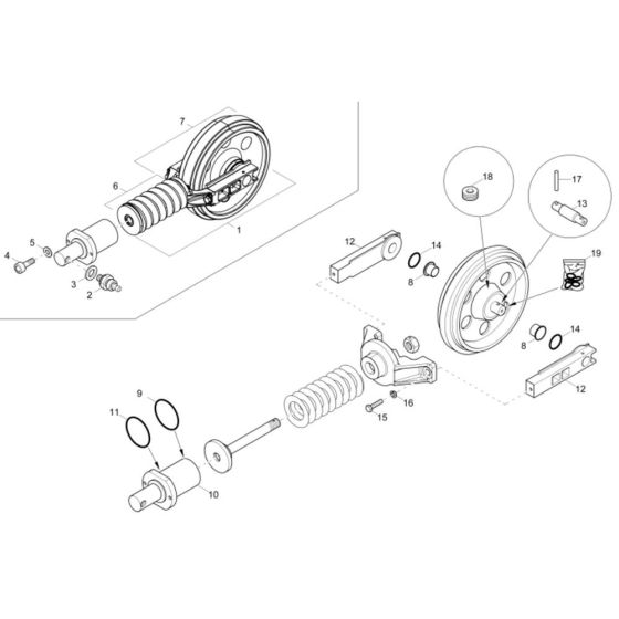 Track Tensioner for Wacker ET90