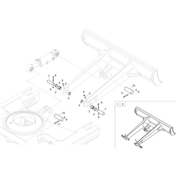 Dozer Blade for Wacker ET90
