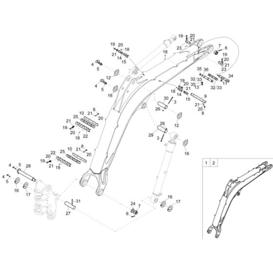 Lift Arm Assembly for ET90