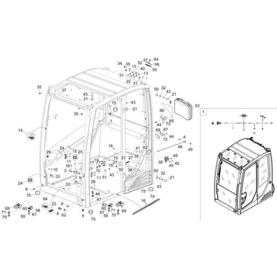 Cabin Frame for Wacker ET90