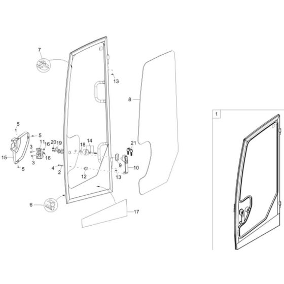 Door Assembly for Wacker ET90
