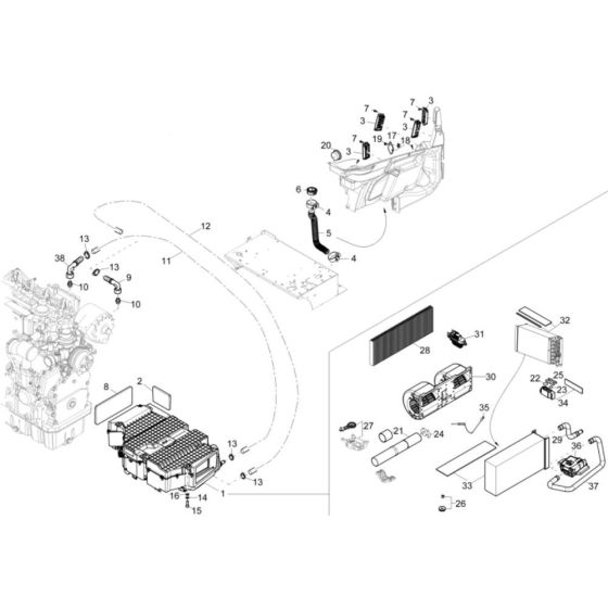 Heating Assembly for Wacker ET90