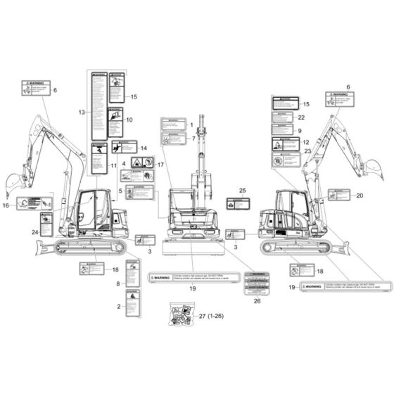 Decals for Wacker ET90