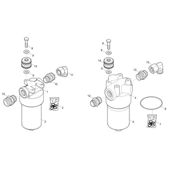 Hydraulic Oil Filter Assembly