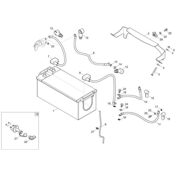 Battery Assembly for Wacker EW100-2