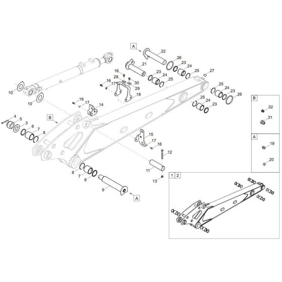 Dipperstick Assembly for EW100-2