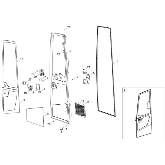 Door Assembly for Wacker EW100-2