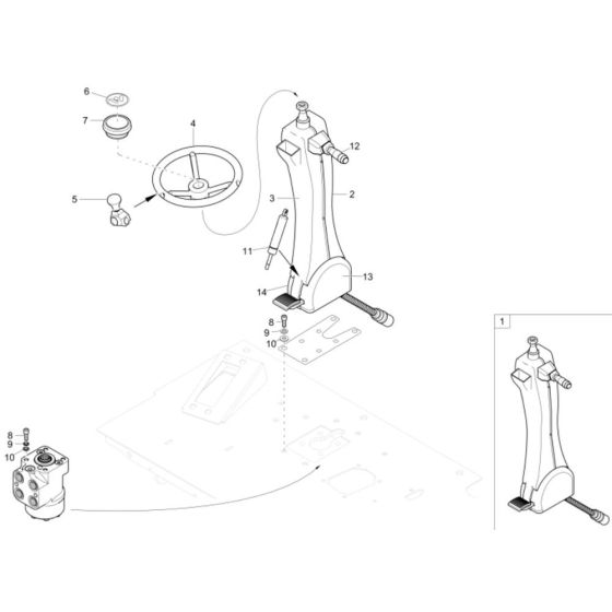 Steering Assembly for EW65