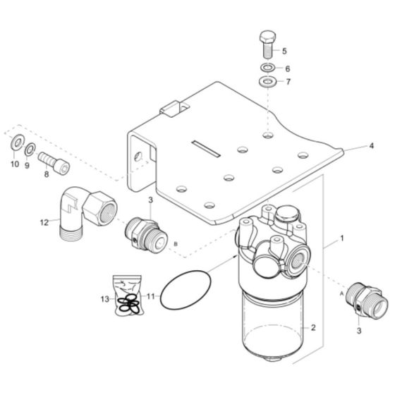 Oil Filter Assembly for EW65