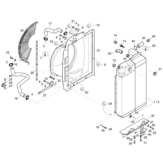 Combi-Cooler for Wacker EW65