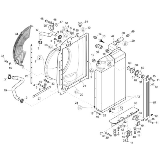 Combi-Cooler for Wacker EW65