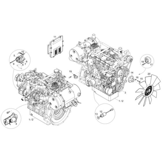 Engine Assembly for Wacker EW65