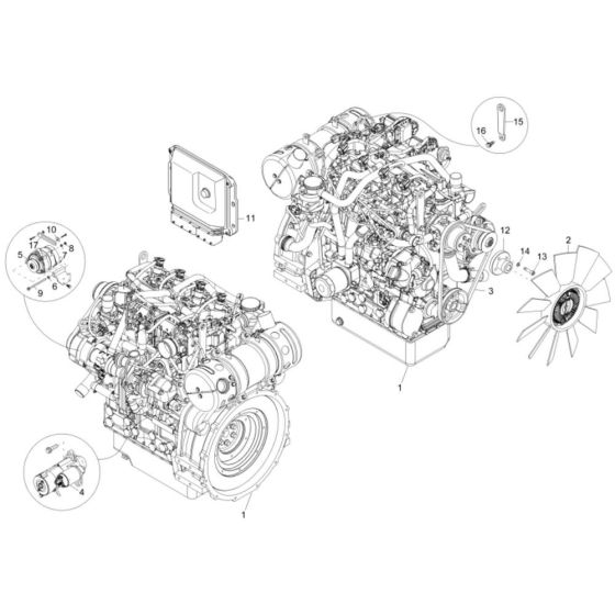 Engine Assembly for Wacker EW65