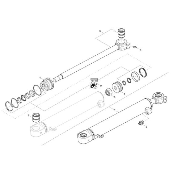 Boom Offset Cylinder Assembly