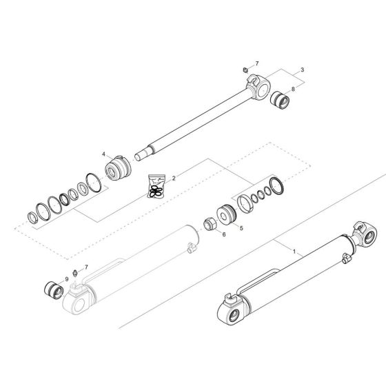 Bucket Cylinder for Wacker EZ17-2