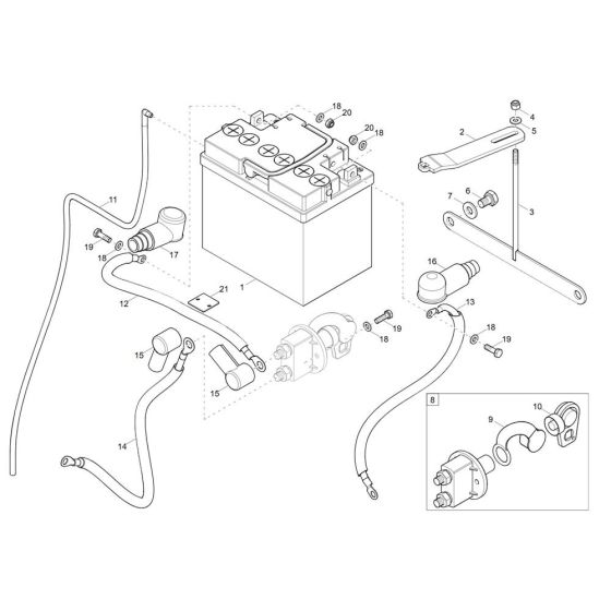 Battery Assembly for Wacker EZ17-2