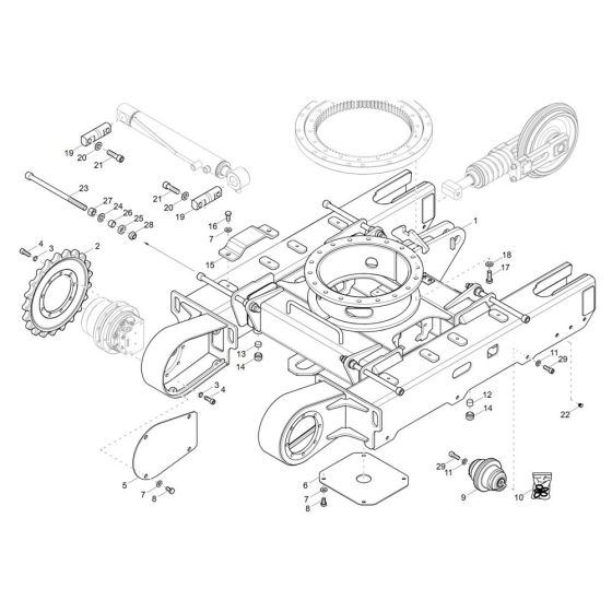 Undercarriage Assembly for EZ17-2