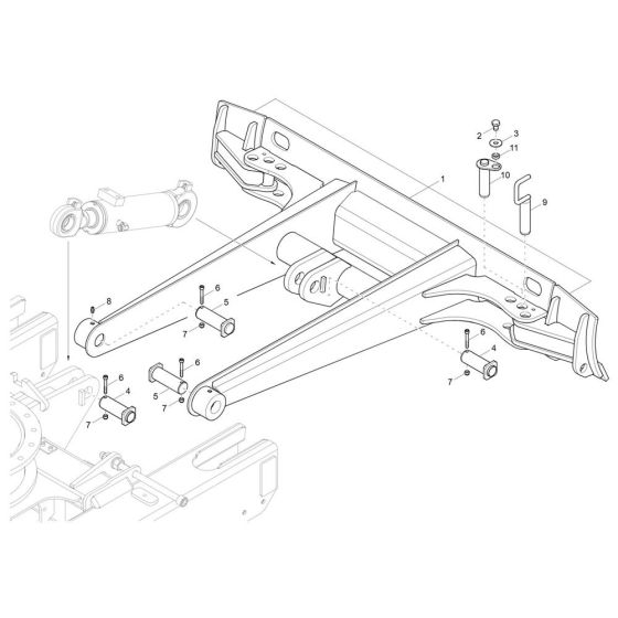 Dozer Blade Assembly for EZ17-2