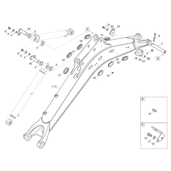 Lift Arm Assembly for EZ17-2
