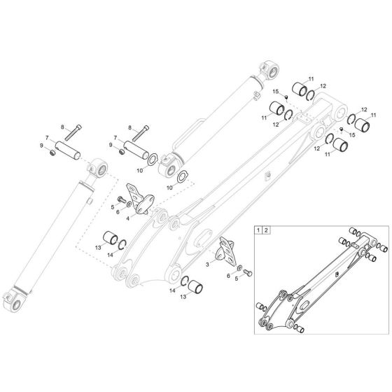 Dipperstick Assembly for Wacker EZ17-2