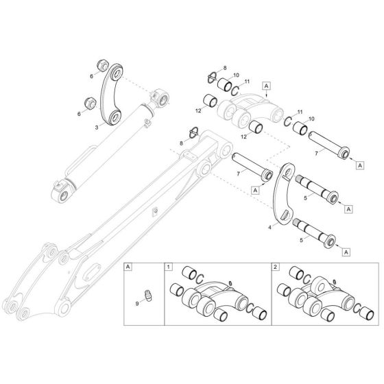 Support Assembly for Wacker EZ17-2