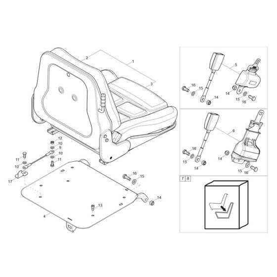 Seat Assembly for Wacker EZ17-2