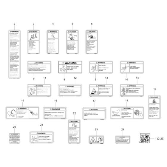 Decals for Wacker EZ17