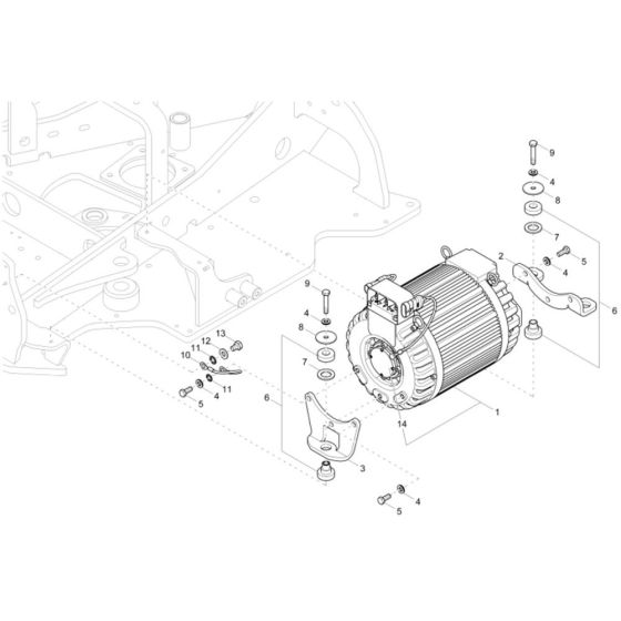 Motor Assembly for Wacker EZ17e