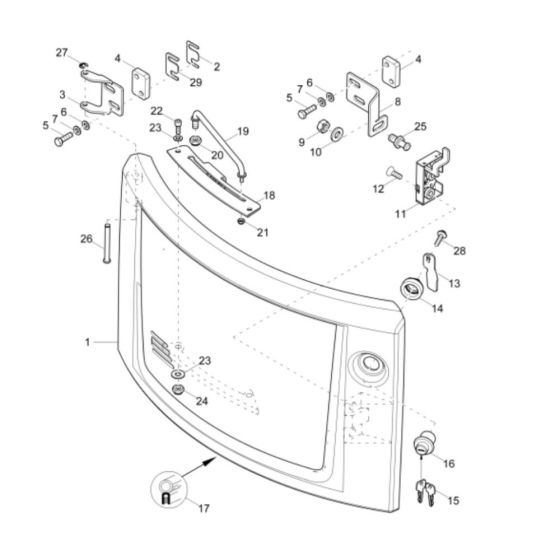 Engine Hood for Wacker EZ17e
