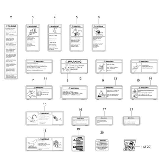 Decals for Wacker EZ17e