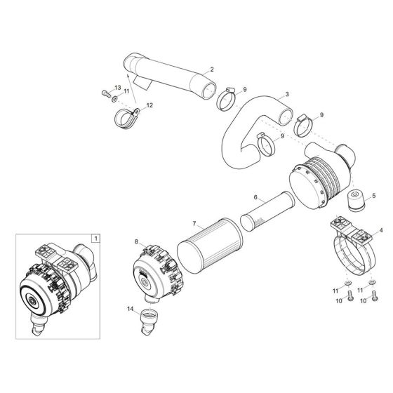 Air Cleaner Assembly for EZ26-2