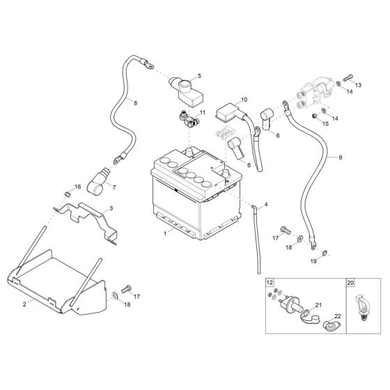 Battery Assembly for Wacker EZ26-2