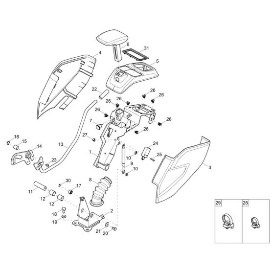 Control Lever Carrier for EZ26-2