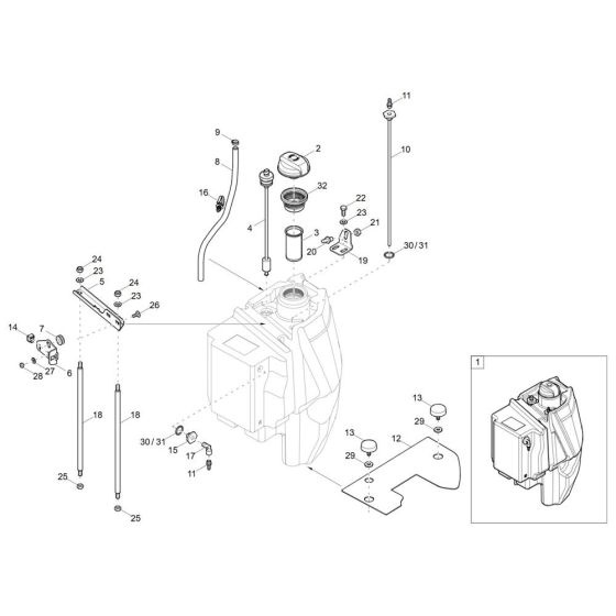 Fuel Tank Assembly for EZ26-2