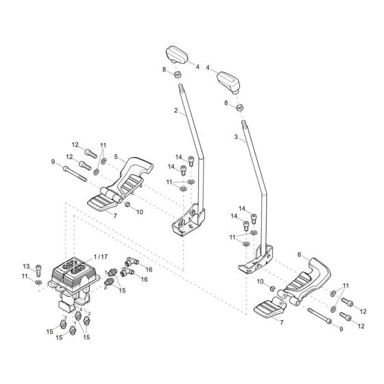 Shift Lever Assembly for EZ26-2