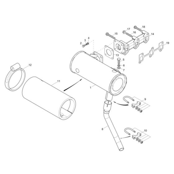 Exhaust Assembly for EZ26