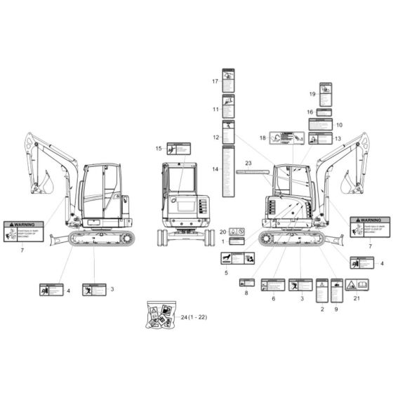 Decals for Wacker EZ26